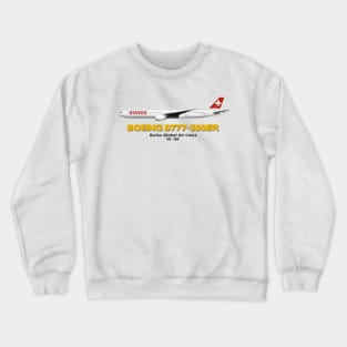 Boeing B777-300ER - Swiss Global Air Lines Crewneck Sweatshirt